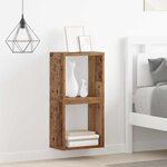 vidaXL Étagères Murales avec étagère 2 Pièces Bois ancien 26 x 15 x 26 cm