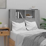 vidaXL Armoire de tête de lit Sonoma gris 100x18 5x102 5 cm