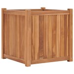 vidaXL Lit surélevé 50x50x50 cm Bois de teck solide