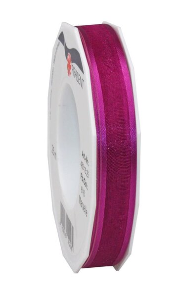 Organza marseille 25-m-rouleau 15 mm  pourpre