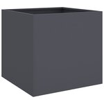 vidaXL Jardinière anthracite 42x40x39 cm acier laminé à froid