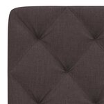 vidaXL Coussin de tête de lit marron foncé 200 cm tissu