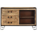 vidaXL Buffet 100x31x60 cm Bois de manguier massif brut