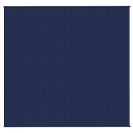 vidaXL Couverture lestée Bleu 220x235 cm 11 kg Tissu