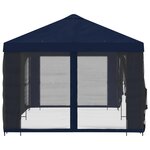 vidaXL Gazebo avec murs latéraux 6 x 3 m Bleu Polyester et Acier 190