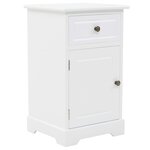 vidaXL Table de chevet MDF et bois de pin 35x32x59 cm
