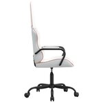vidaXL Chaise de jeu de massage rose et blanc similicuir