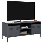 vidaXL Meuble TV anthracite 101 5x39x43 5 cm acier laminé à froid