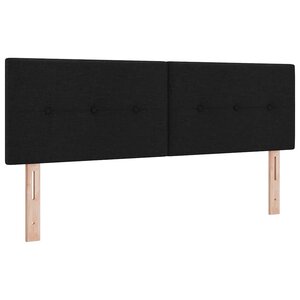 vidaXL Tête de lit avec tête de lit Noir 160 cm Cuir synthétique