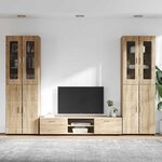vidaXL Ensemble meuble TV FLORIN Chêne Sonoma Bois d'ingénierie