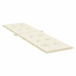 vidaXL Coussin de chaise de terrasse crème (75+105)x50x4 cm