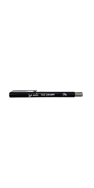 PARKER Stylo plume BEN "Je suis ma pensée", noir, attributs chromés