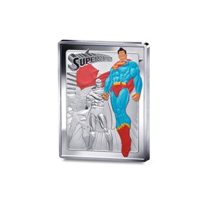 DC Comics Monnaie de 10€ Argent rectangle - Superman