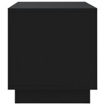 vidaXL Meuble TV Noir 70x41x44 cm Bois d'ingénierie