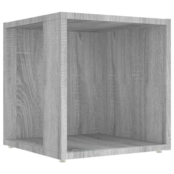 vidaXL Table d'appoint Sonoma gris 33x33x34 5 cm Bois d'ingénierie