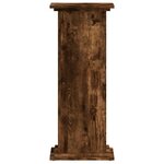 vidaXL Support pour plantes chêne fumé 33x33x80 cm bois d'ingénierie
