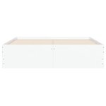 vidaXL Cadre de lit avec tiroirs sans matelas blanc 120x200 cm