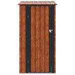 vidaXL Cabanons de jardin Marron 103 x 74 x 200 cm Métал