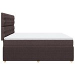 vidaXL Sommier à lattes de lit avec matelas Marron foncé 180x200 cm