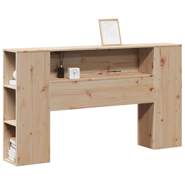 vidaXL Tête de lit avec rangement 120 cm bois massif de pin