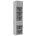 vidaXL Armoire de rangement mince sonoma gris 50x42 5x225 cm