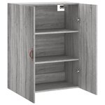 vidaXL Armoire murale sonoma gris 69 5x34x90 cm