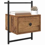 vidaXL Cabinet de chevet Bois ancien 35 x 30 x 51 cm Bois d'ingénierie