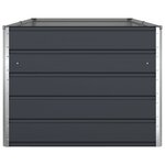 vidaXL Jardinière Anthracite 195 x 100 x 45 cm Acier galvanisé