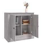vidaXL Buffet sonoma gris 70x35 5x67 5 cm bois d'ingénierie