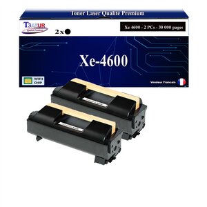 T3AZUR -2x Toners compatibles avec Xerox Phaser 4600 4620 4622 (106R01535/106R01533) - Noir