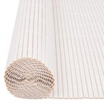vidaXL Clôture de jardin double face 90x400 cm Blanc