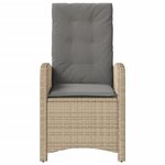 vidaXL Chaises inclinables jardin lot de 2 et coussins résine tressée