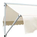vidaXL Auvent sur pied 600 x 300 cm Crème