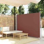 vidaXL Auvent latéral rétractable de patio 160 x 300 cm Marron