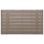 vidaXL Table de jardin Gris 120x70x66 cm Résine tressée