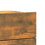 vidaXL Table de chevet Chêne fumé 40x30x30 cm Bois d'ingénierie