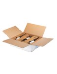 (lot  12 caisses) caisse vin - 6 bouteilles 400 x 260 x 330mm