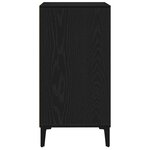 Buffet vidaXL noir en chêne 57x35x70 cm en bois reconstitué