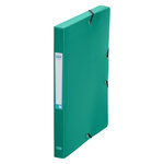 Chemise box plastique - format 24 x 32 cm - dos 2 5 cm - couleurs assorties - lot de 12 - oxford