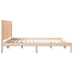 vidaXL Cadre de lit extra long sans matelas 200x220 cm bois massif