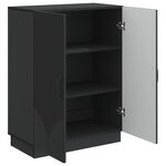 vidaXL Buffet Noir 66 x 34 5 x 87 cm Bois d'ingénierie