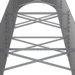 vidaXL Lit surélevé de jardin Acier galvanisé 296x80x68 cm gris