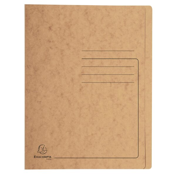 Chemise À Lamelle Carte Lustrée 355gm2 - A4 - Tabac - Exacompta