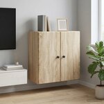 vidaXL Armoire Murale 59 x 31 x 60 cm Bois d'ingénierie Chêne Sonoma