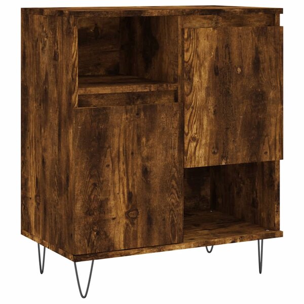 vidaXL Buffet Chêne fumé 60x35x70 cm Bois d'ingénierie