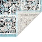 Vidaxl tapis bleu clair 80x150 cm pp