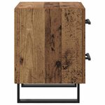 vidaXL Cabinet de chevet avec tiroir Bois ancien 40 x 35 x 47.5 cm