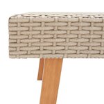 Salon de jardin meuble d'extérieur ensemble de mobilier 4 pièces avec coussins résine tressée beige 02_0016174