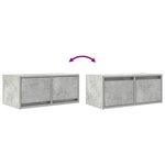 vidaXL Meubles TV 2 Pièces gris béton 60x31x25 5 cm bois d'ingénierie
