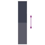 vidaXL Store enrouleur occultant largeur du tissu 45 7 cm polyester